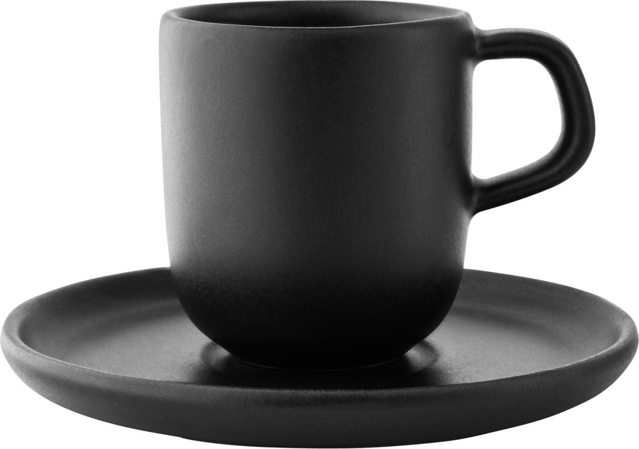 Eva Solo Nordic Kitchen Tasse mit Untertasse 0,07 l schwarz''