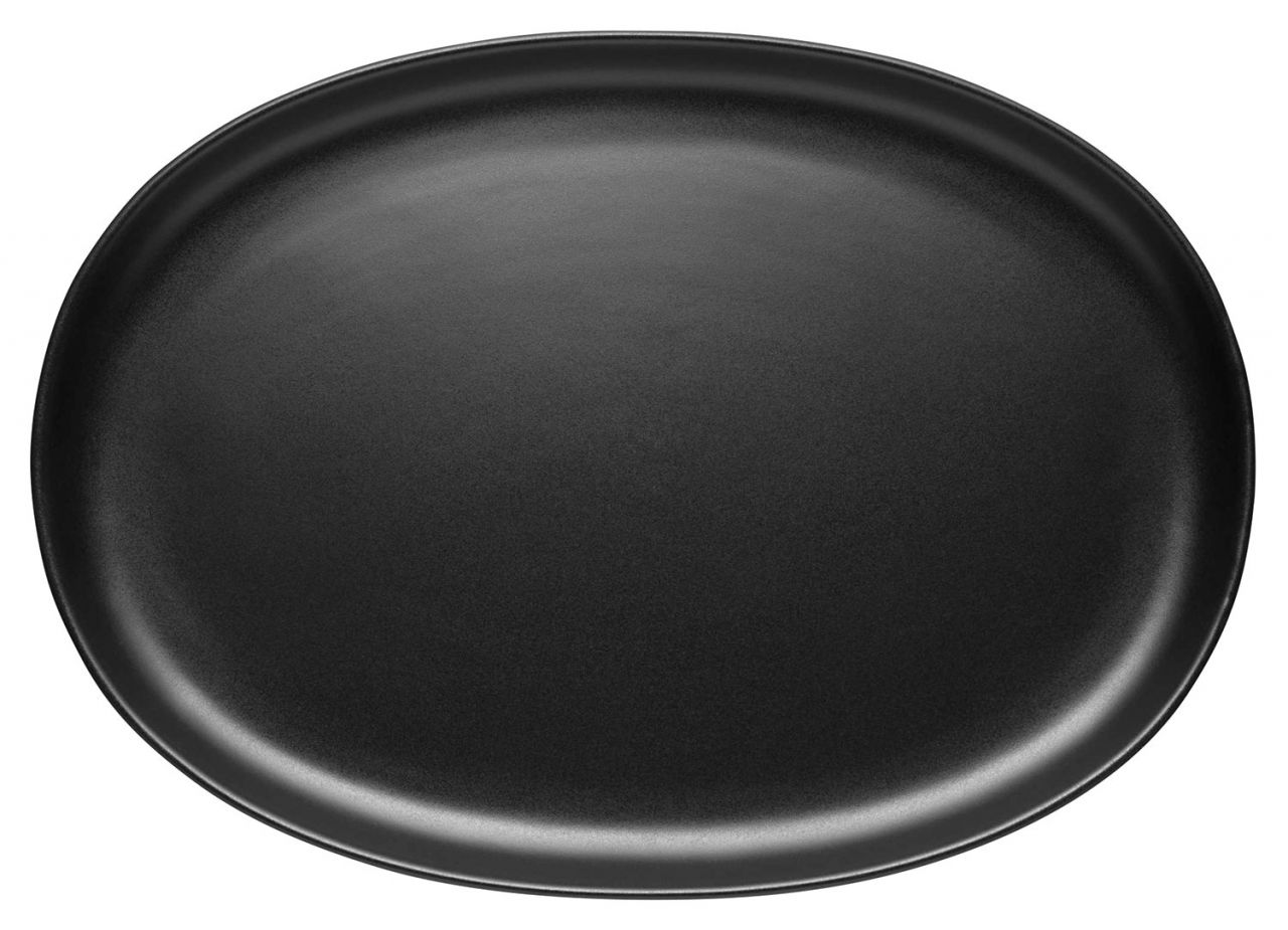 Eva Solo Nordic Kitchen Teller oval / Platte Länge 31 cm schwarz''