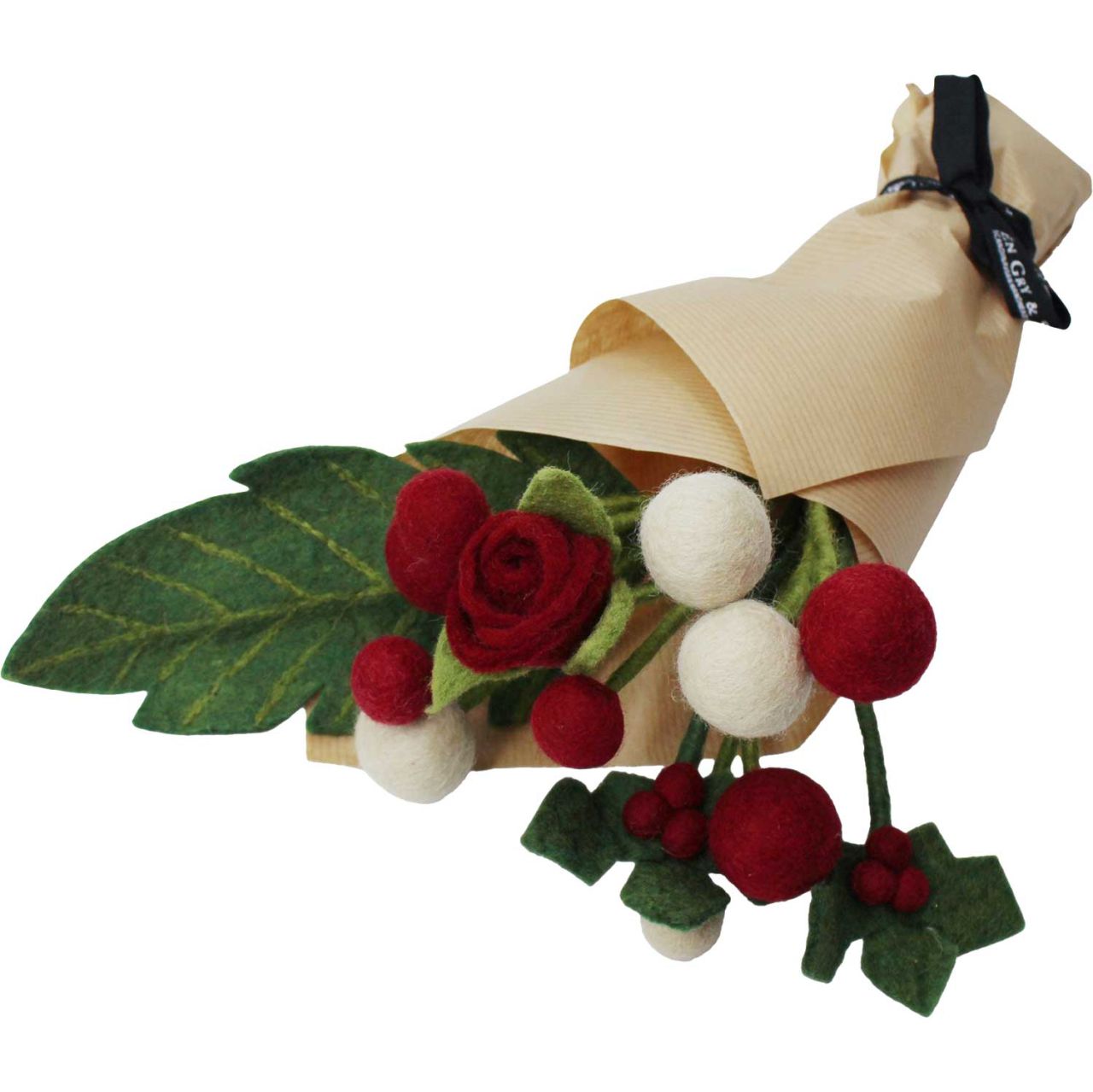 Gry & Sif Weihnachten Bouqet Blumen Sarala Höhe 45 cm grün, rot''