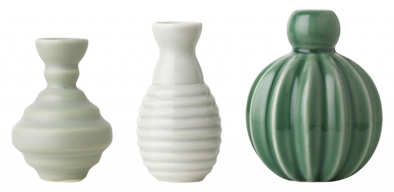 Dottir Nordic Design Samsurium Minibell Miniaturvase 3er Set...