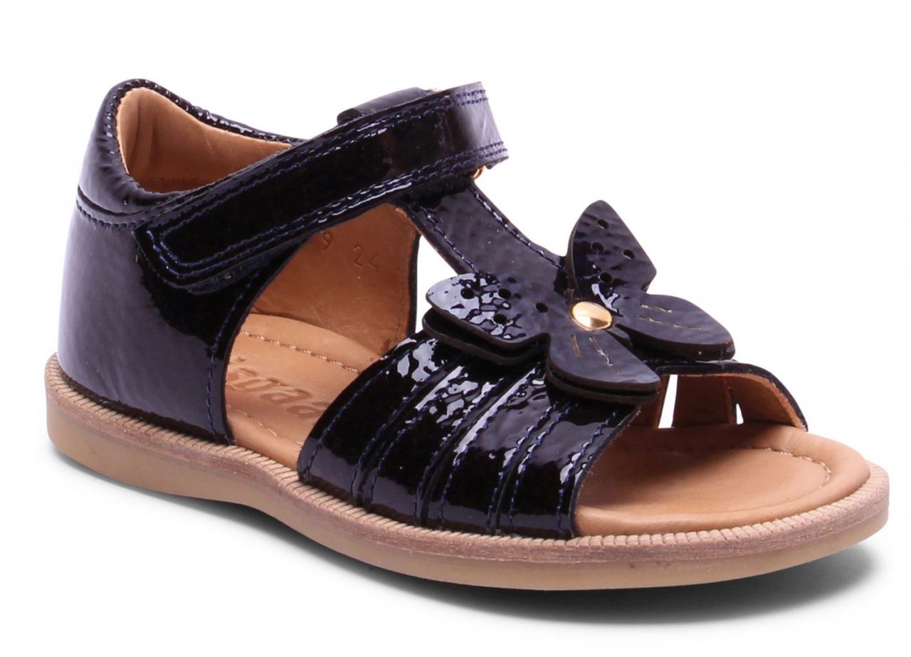 Bisgaard Mädchen Kinder Sandale mit Klettverschluß & Dekoration''