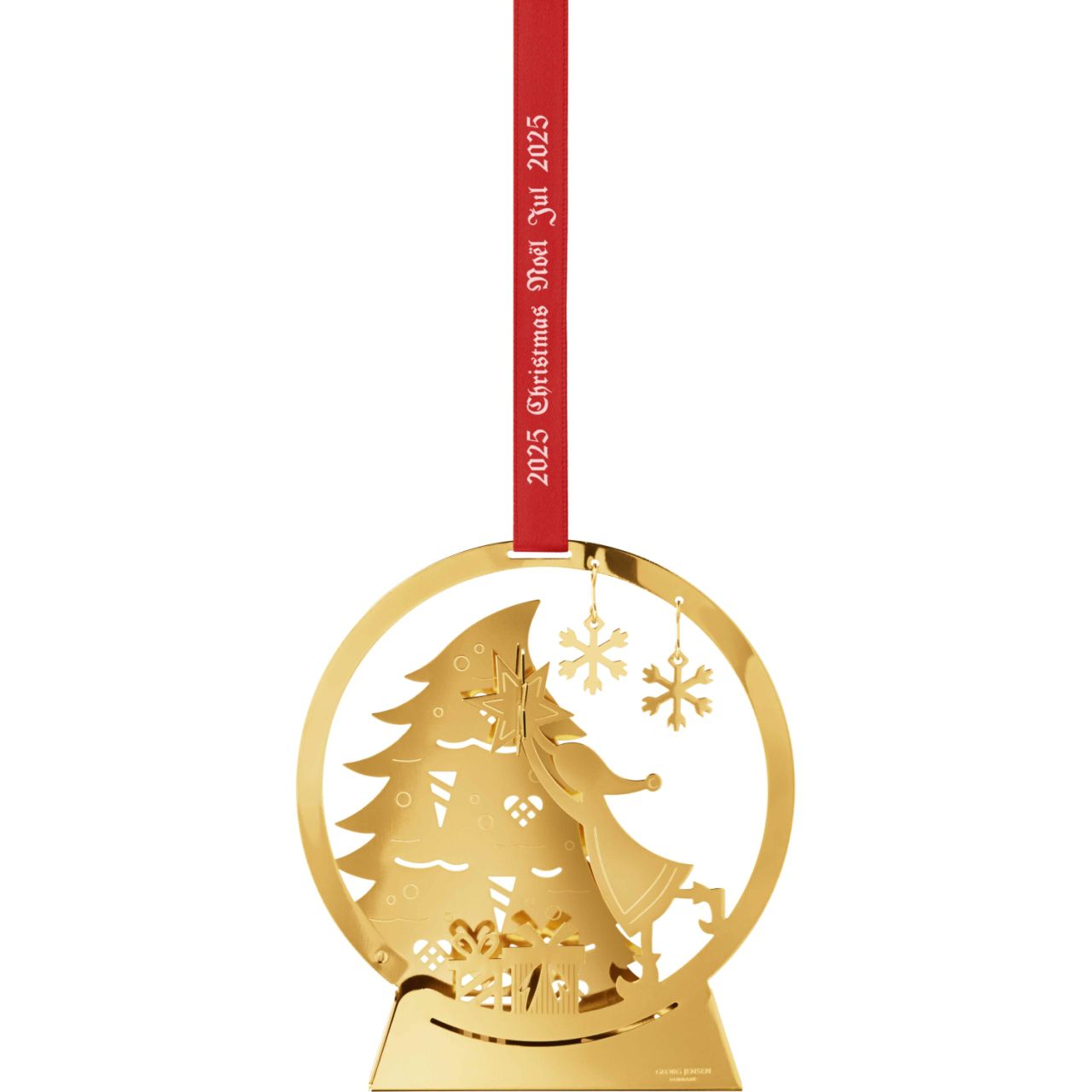 Georg Jensen Weihnachten 2025 Mobile Schneekugel gold''