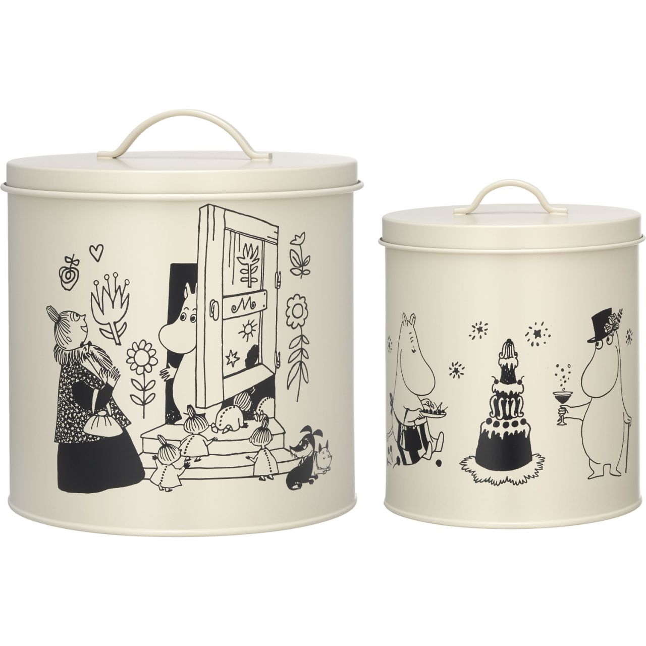 Muurla Mumins Haustiere Dose 2er Set - 3,8 l / 7,6 l Special...