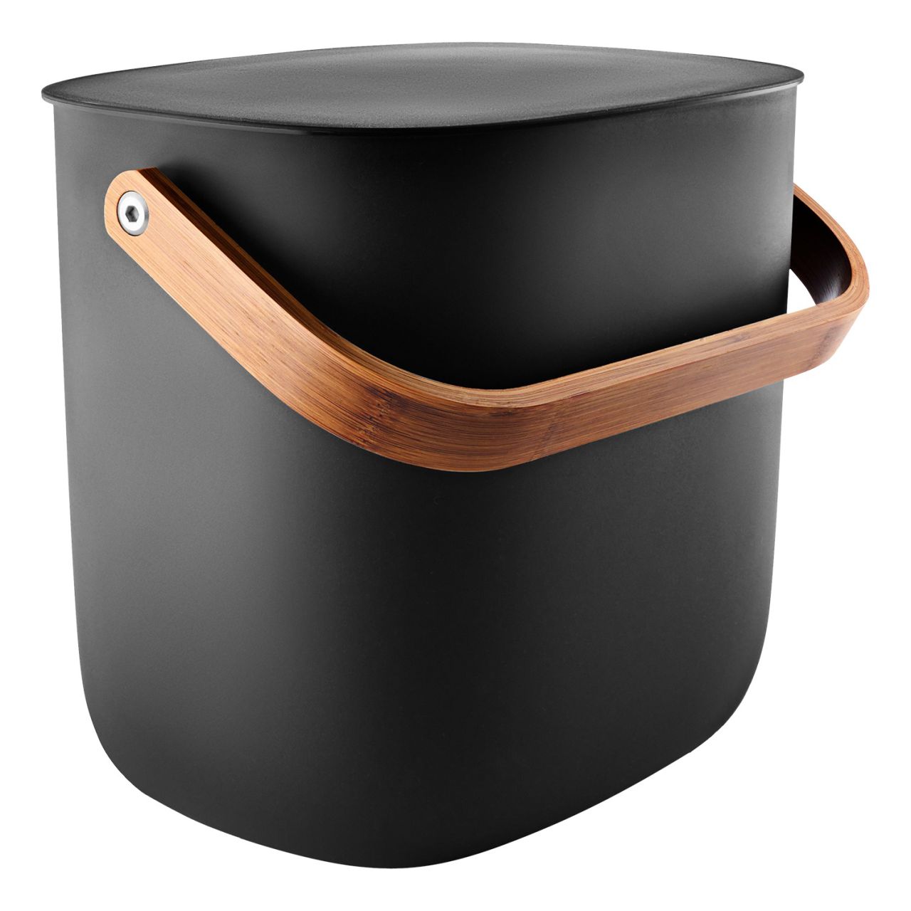 Eva Solo Reflect Mülleimer 6 l recycelter Kunststoff, Bambus''