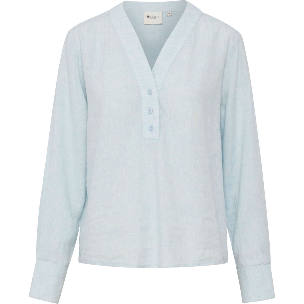 REDGREEN Damen Bluse mit 70% Leinen Amber sky blue''