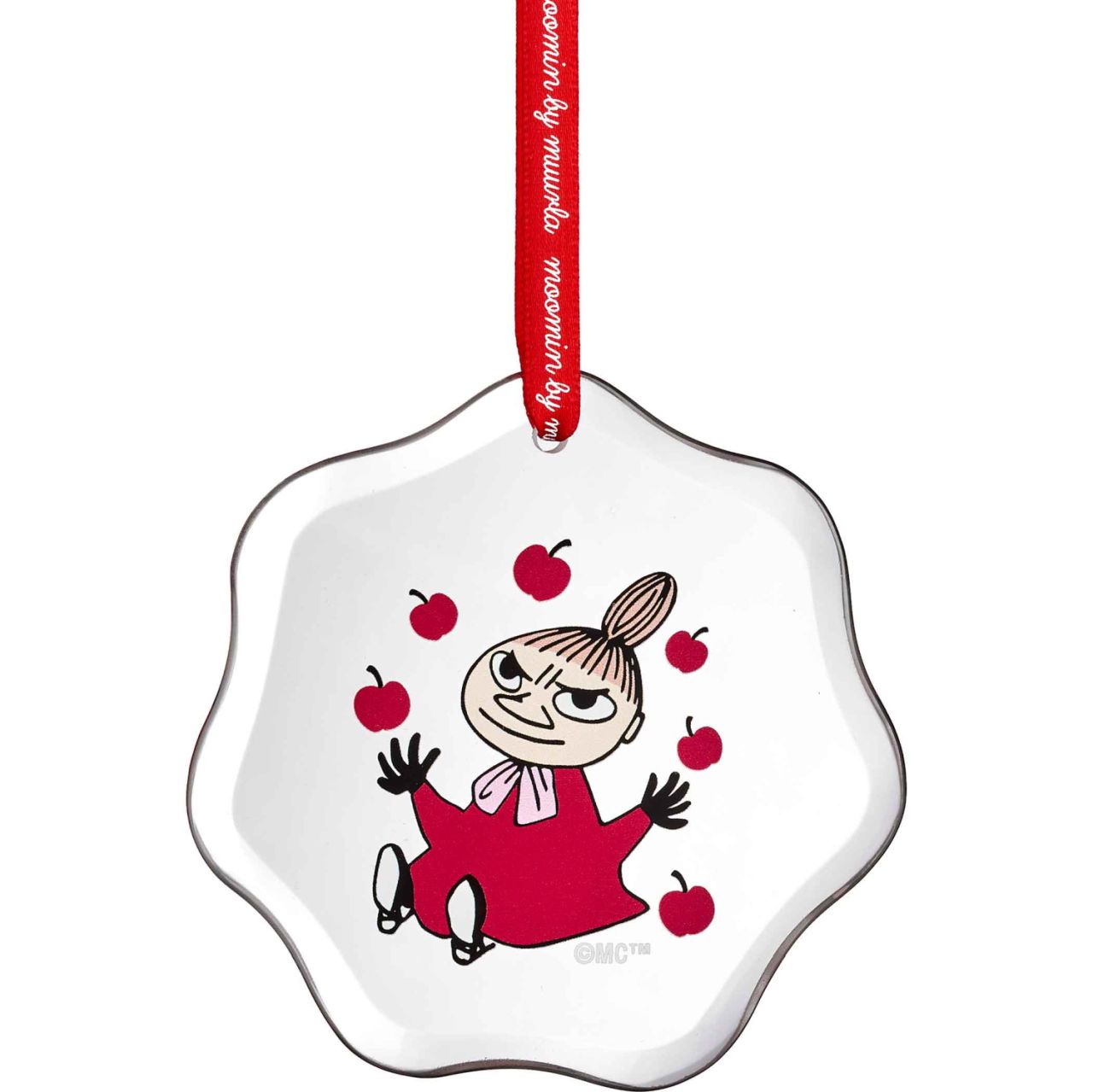 Muurla Mumin Christbaumschmuck Little My rot, klar Höhe 8 cm''