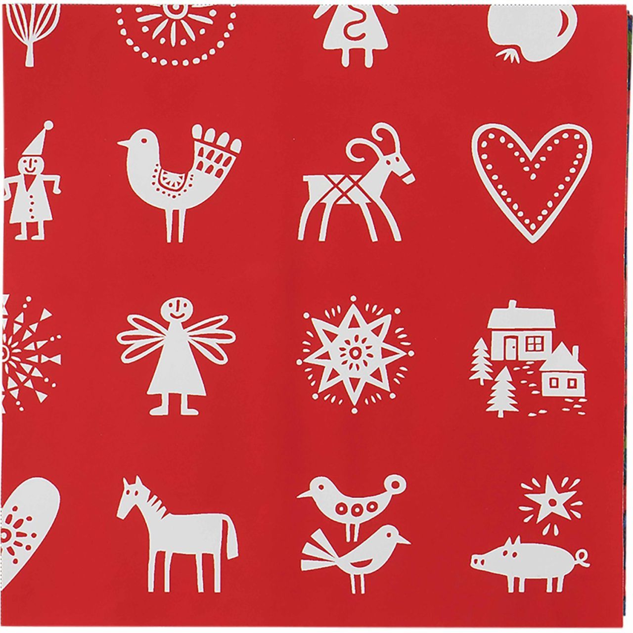 Klippan Lotta´s Weihnachten Papierservietten 33x33 cm rot 20 Stk.''