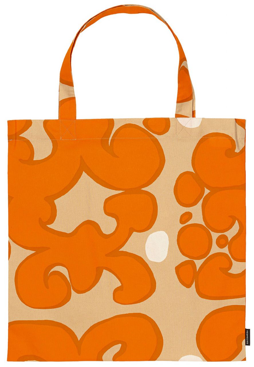 Marimekko Keidas (Oase) Tragetasche orange, baumwolle''