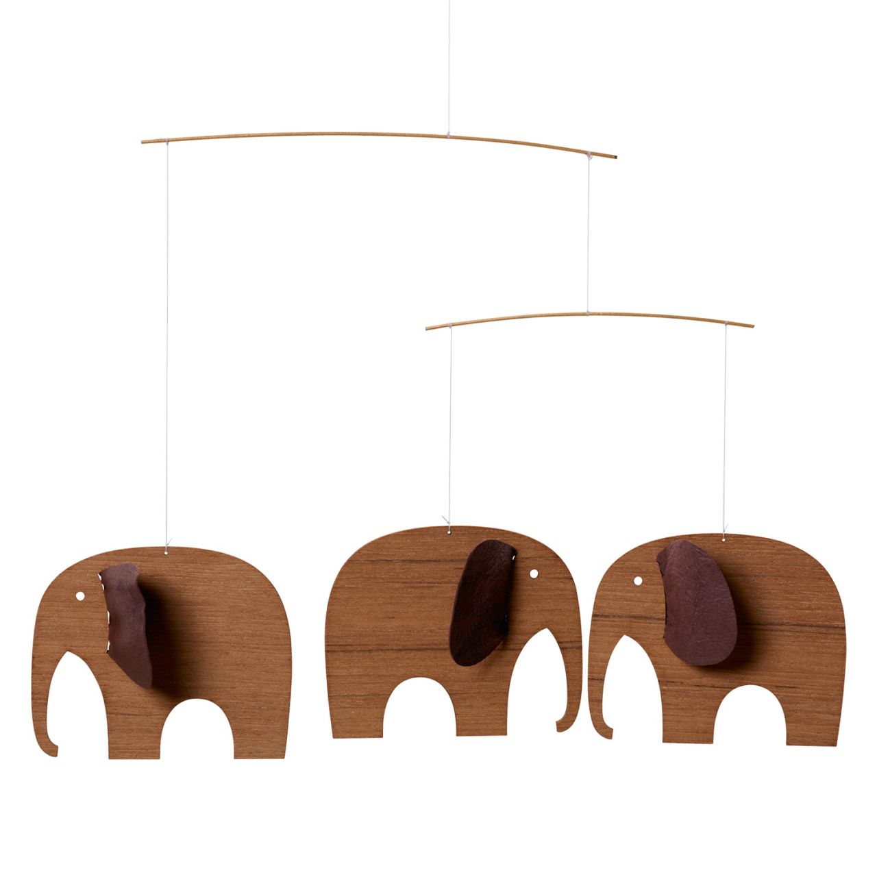 Flensted Mobiles Baby Elefanten 3 Teak''