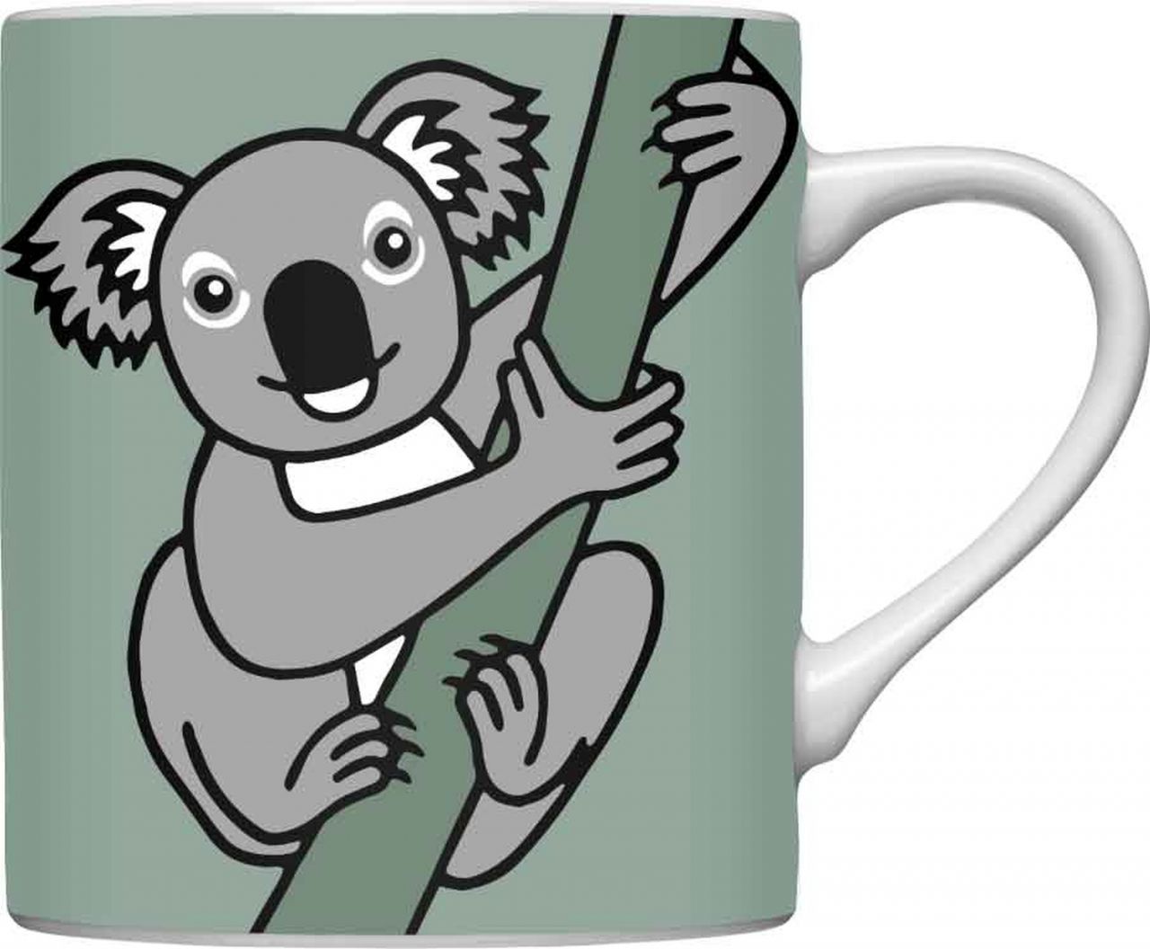 Bo Bendixen Tasse / Becher Koala 0,3 l graugrün, grau, cremeweiß''