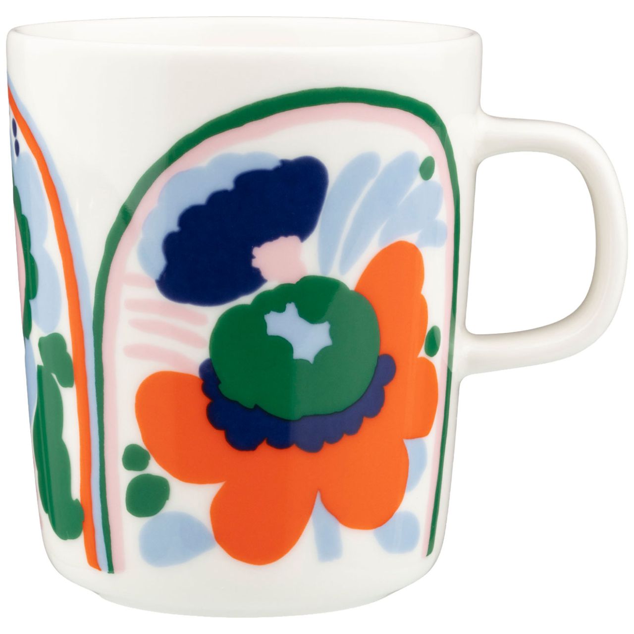 Marimekko Karuselli Oiva Tasse / Becher 0,25 l cremeweiß,...