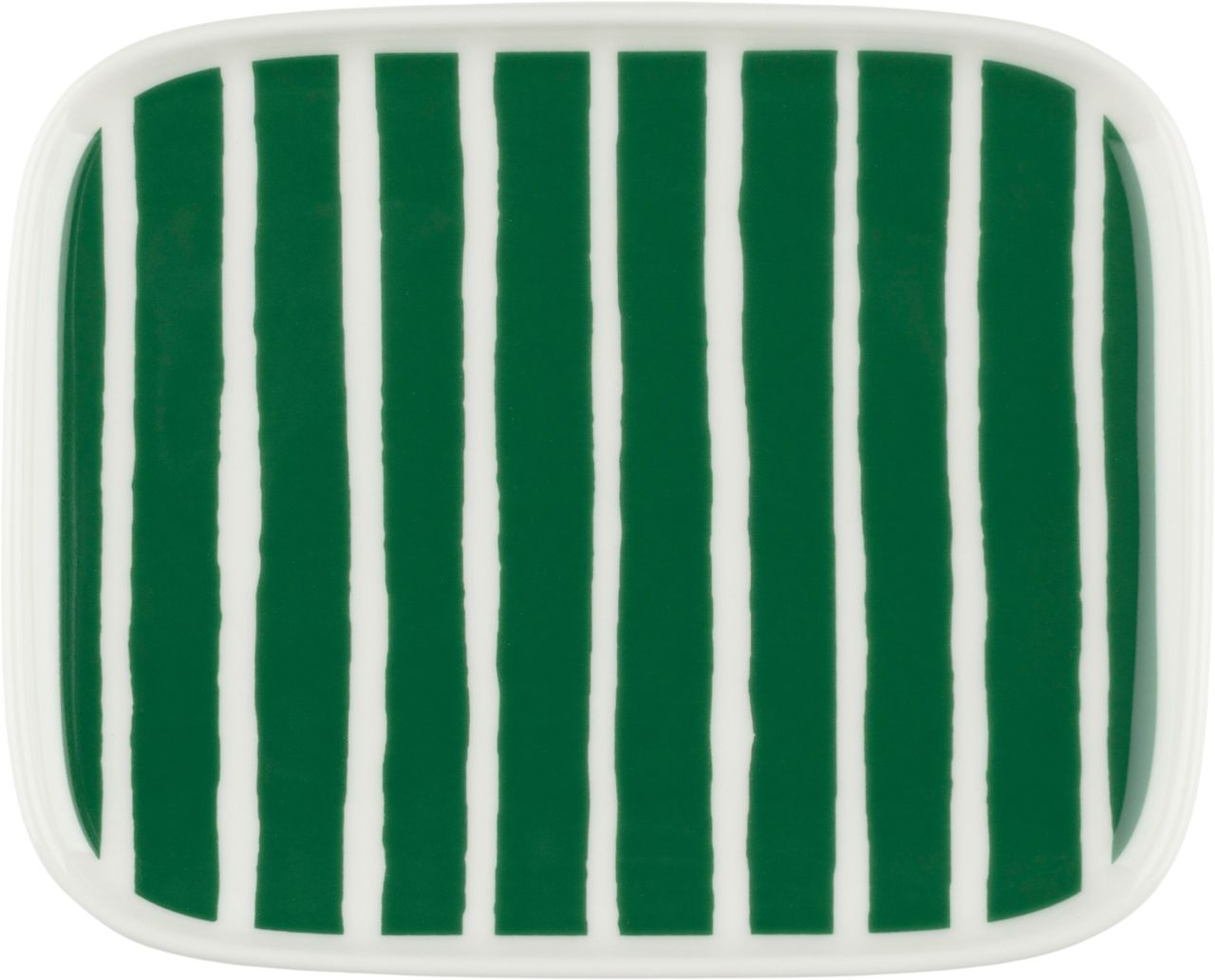 Marimekko Piccolo Oiva Teller 12x15 cm cremeweiß, grün''
