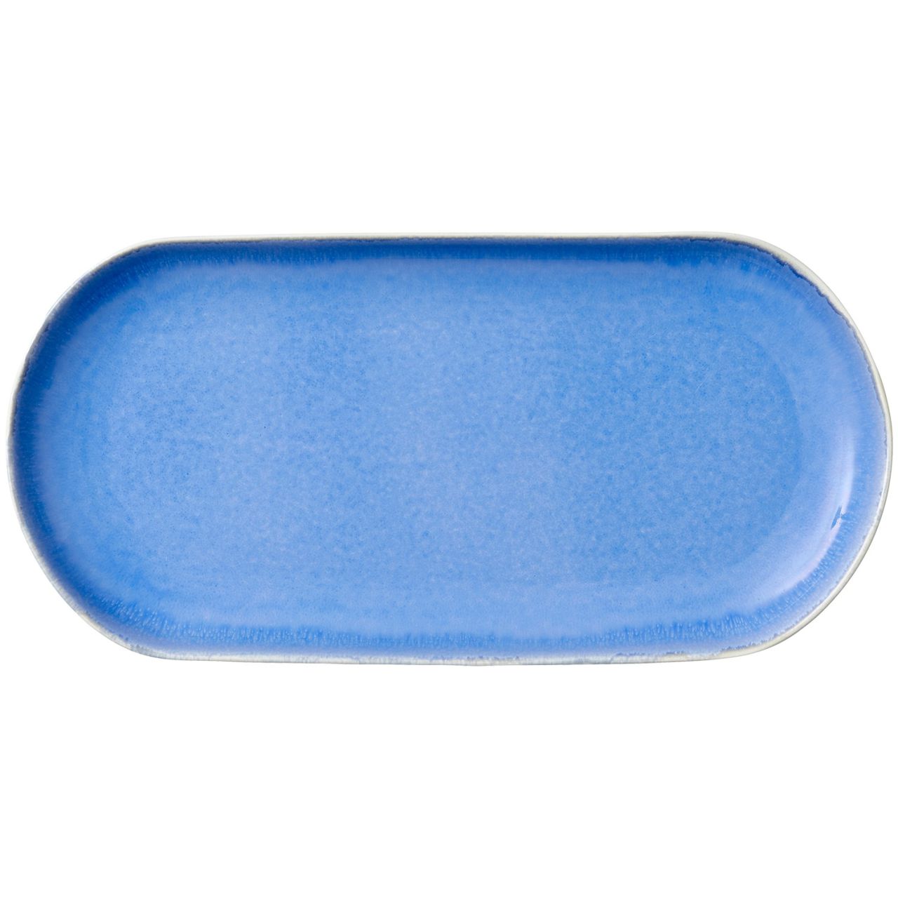 Studio Round North Platte 19x38 cm mattweiß, glänzend farbig river''