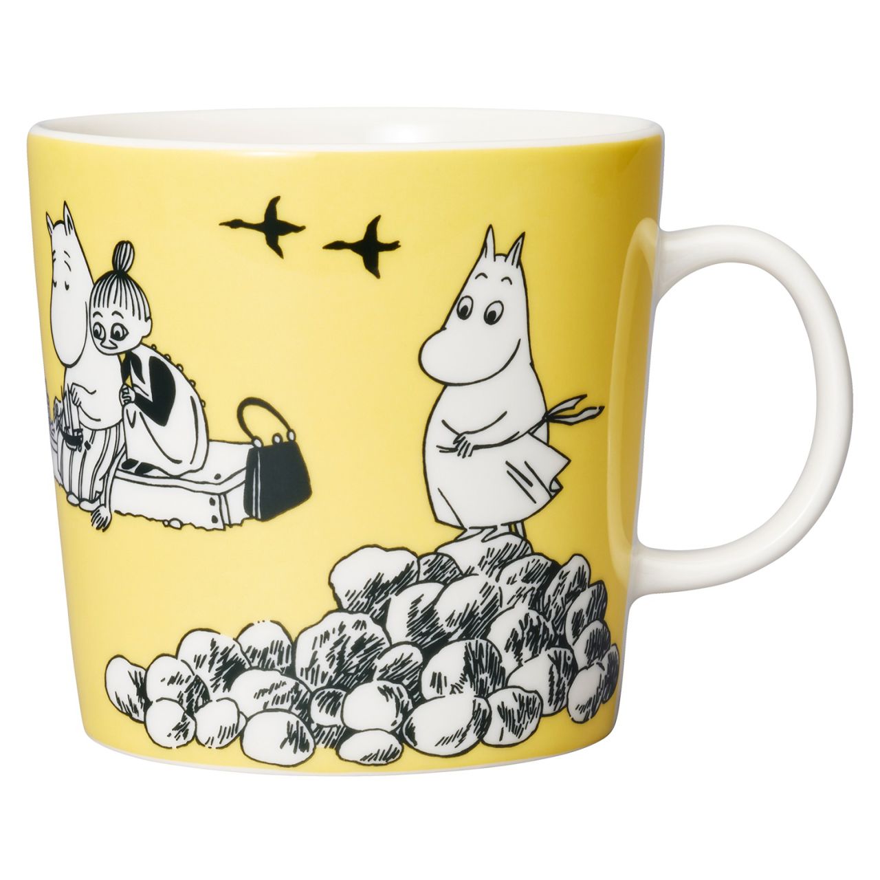 Moomin by Arabia Mumins Tasse / Becher 0,4 l gelb, cremeweiß,...
