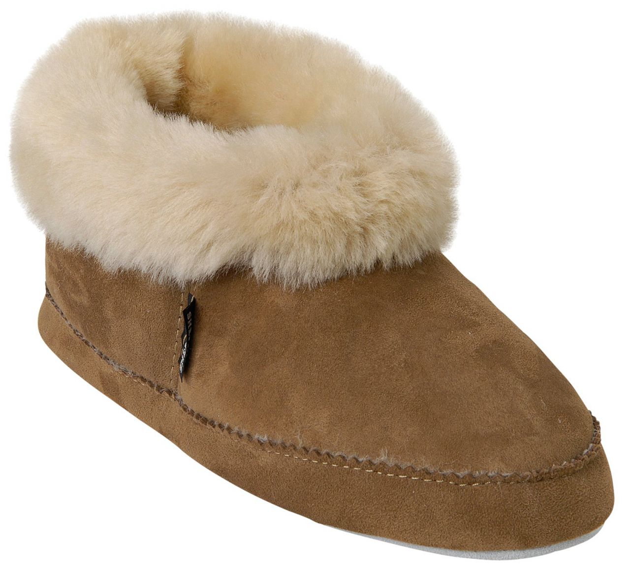 Shepherd of Sweden Damen Hausschuh Emmy kastanienbraun Leder''