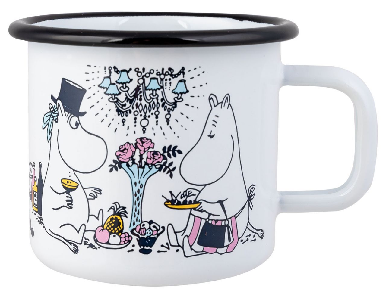 Muurla Mumins date night Tasse / Becher Emaille 0,37 l''