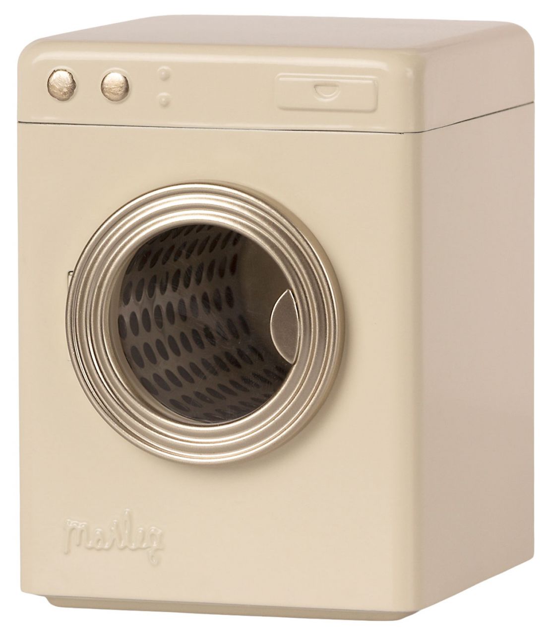 Maileg Puppenmöbel Waschmaschine 11,5x9x9 cm cremeweiß''