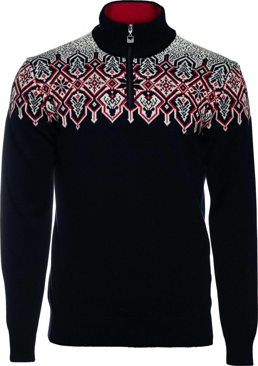 Dale of Norway Herren Merino Pullover mit Kragen Winterland marine''