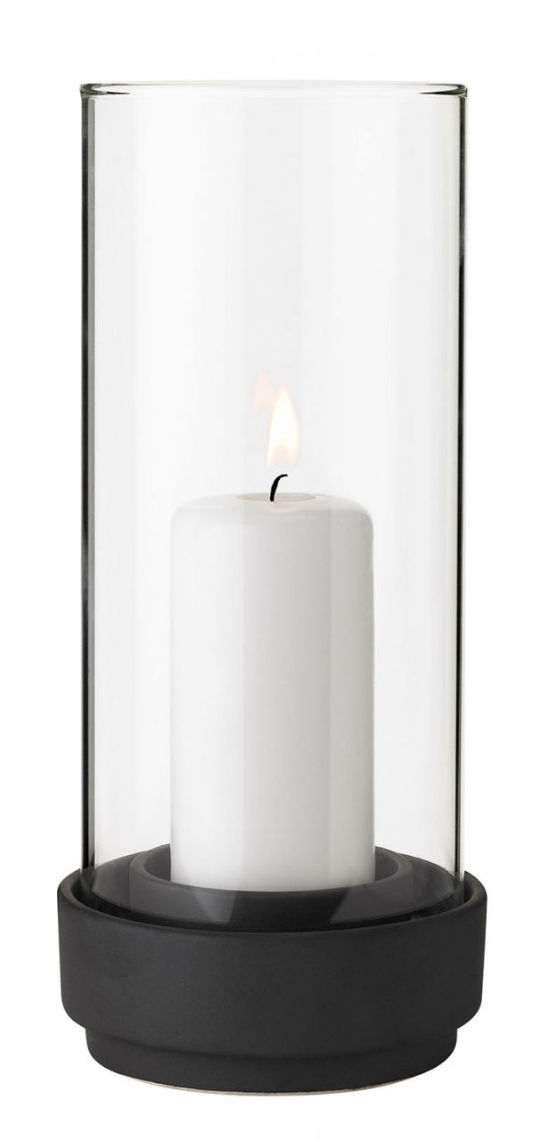 Stelton Laterne schwarz, klar Höhe 24,5 cm''
