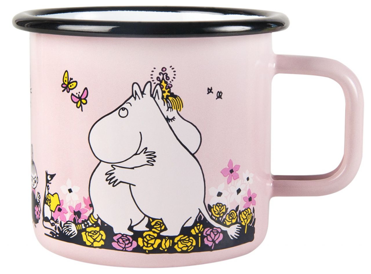 Muurla Mumins Umarmen Tasse / Becher Emaille 0,37 l''