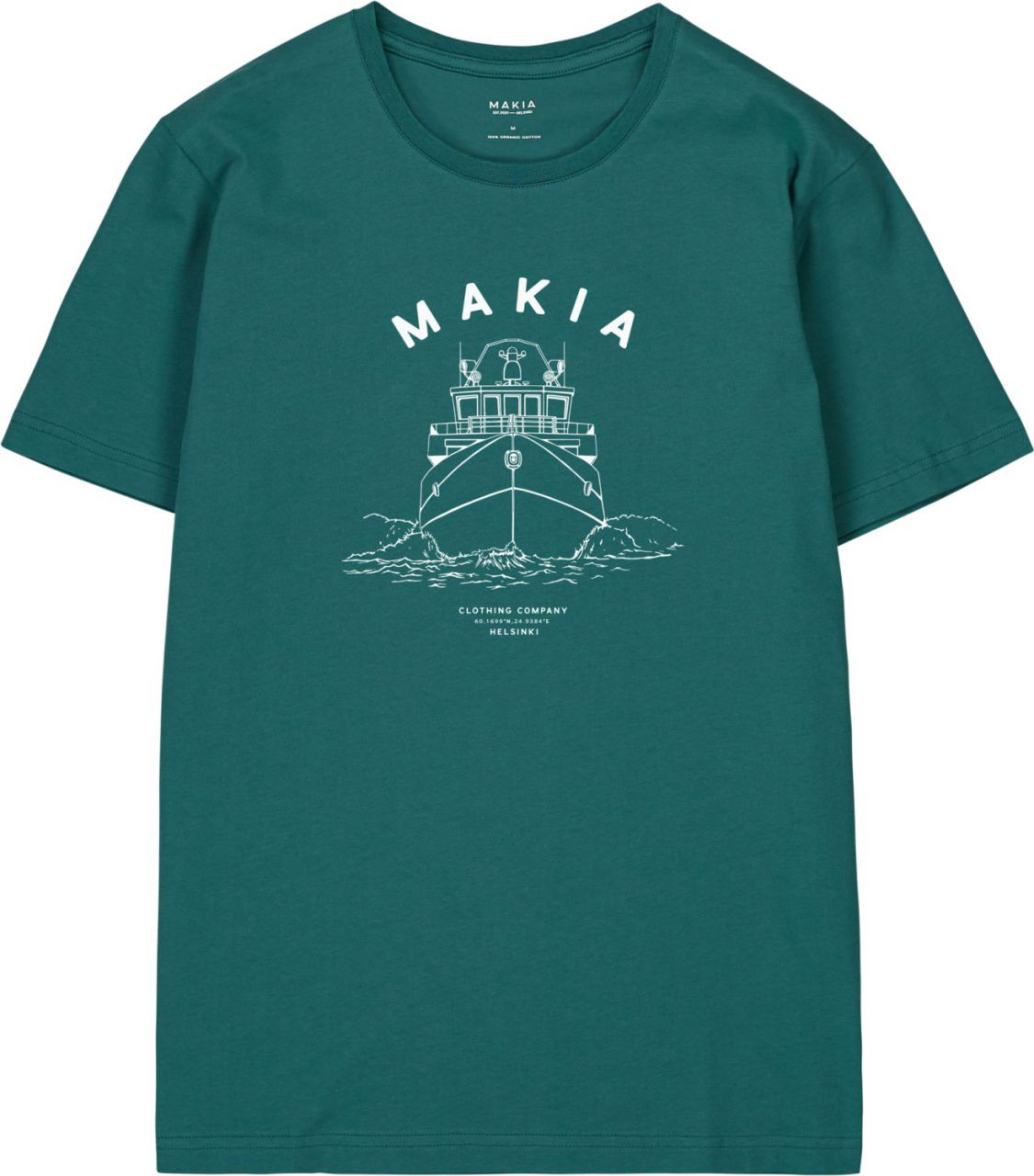 Makia Clothing Herren T-Shirt mit Print Mariner jasper green...