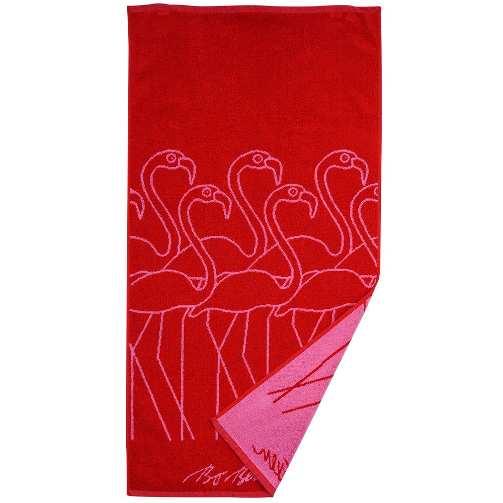 Bo Bendixen Handtuch (Öko-Tex) Flamingo 50x100 cm rot, pink''
