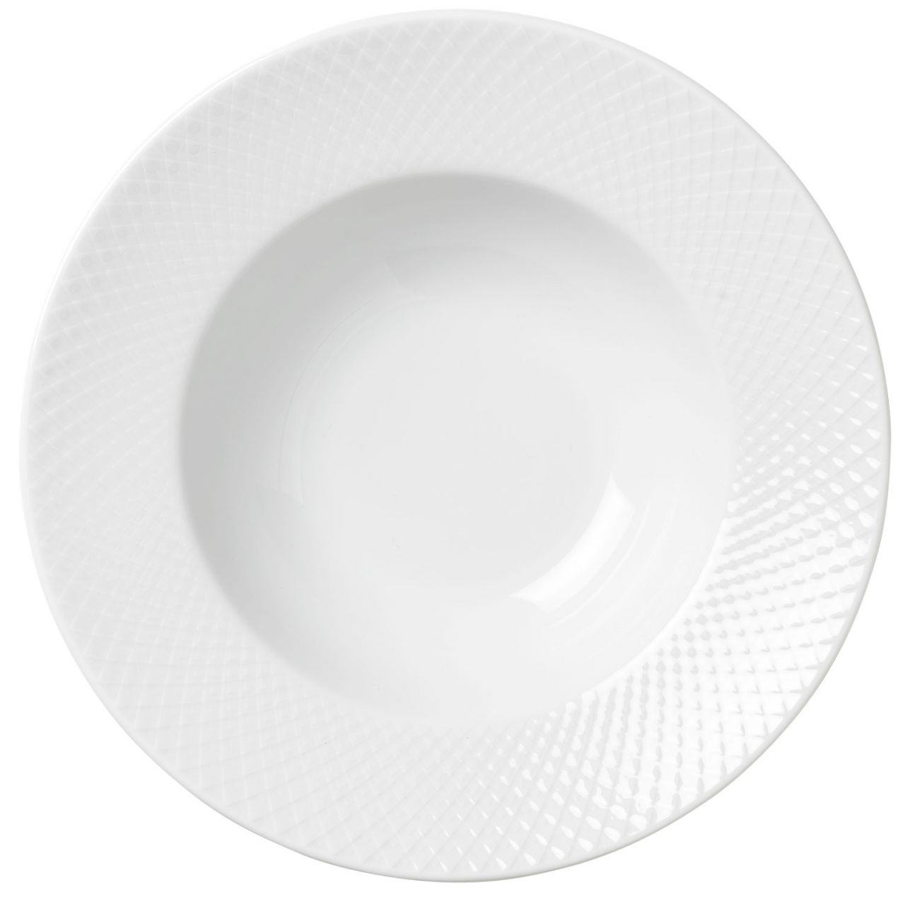 Lyngby Porcelæn Rhombe Teller tief Ø 24,5 cm''