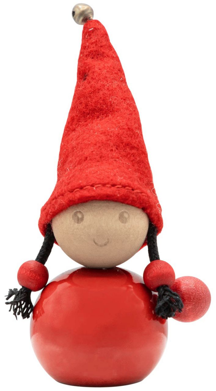 Aarikka Tonttu Jingle Bells Mädchen Höhe 9 cm''