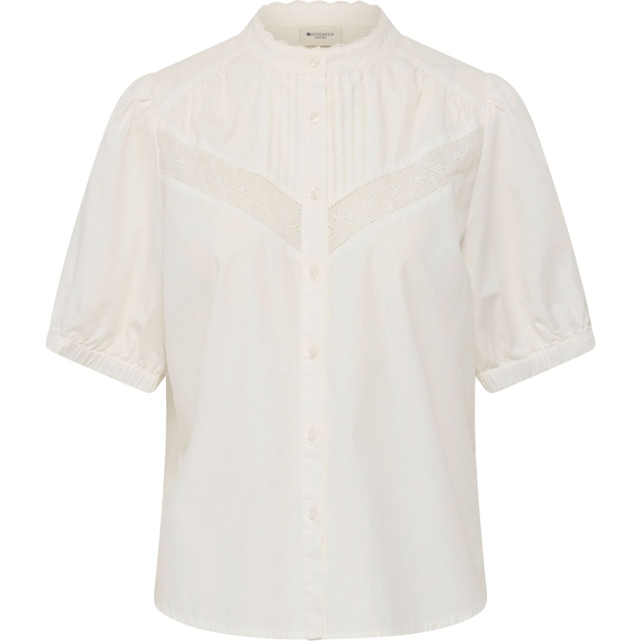 REDGREEN Damen Bluse mit Spitze Ariana weiß''