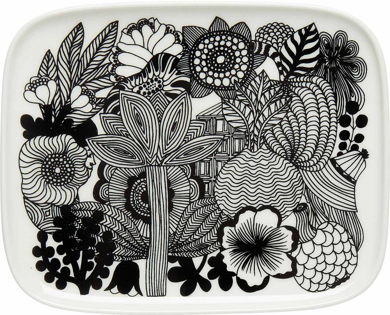 Marimekko Siirtolapuutarha (Schrebergarten) Oiva Teller 12x15 cm...