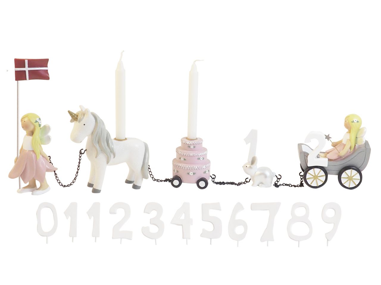 Kids by Friis Geburtstagszug Blumenfeen 11 Zahlen''