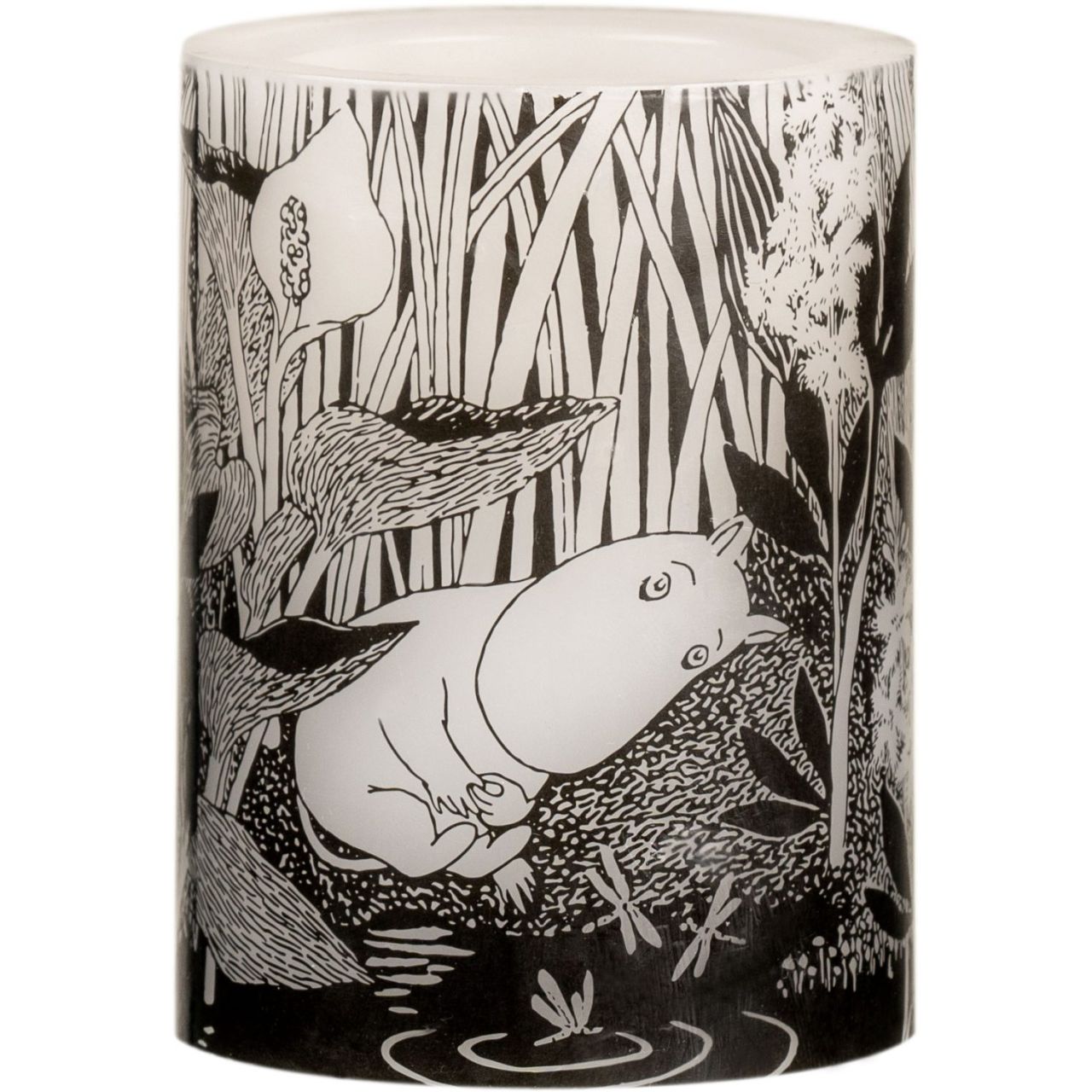 Muurla Mumin Original Teich LED Kerze  Ø 10 cm Höhe 12,5 cm...