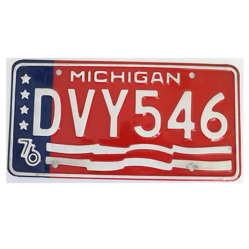 US Kennzeichen Michigan Bicentennial - original Nummernschild aus den USA