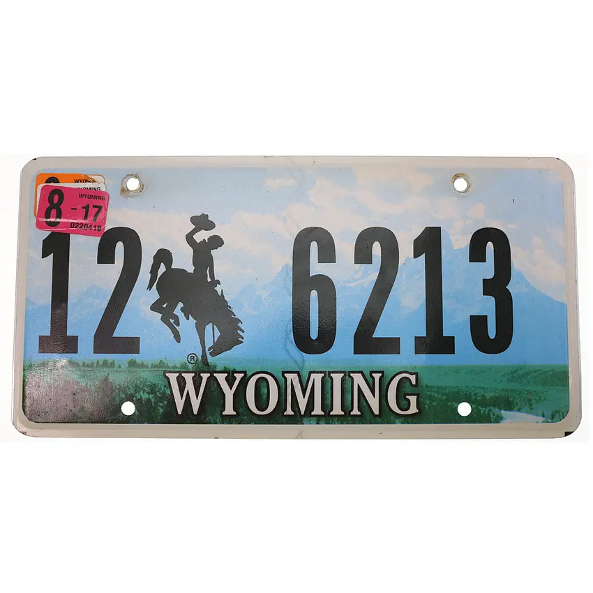 US Kennzeichen Wyoming - original Nummernschild aus den USA