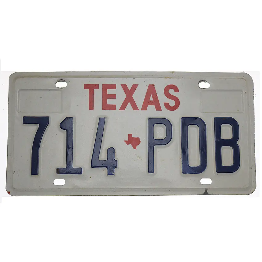 US Kennzeichen Texas - original Nummernschild aus den USA