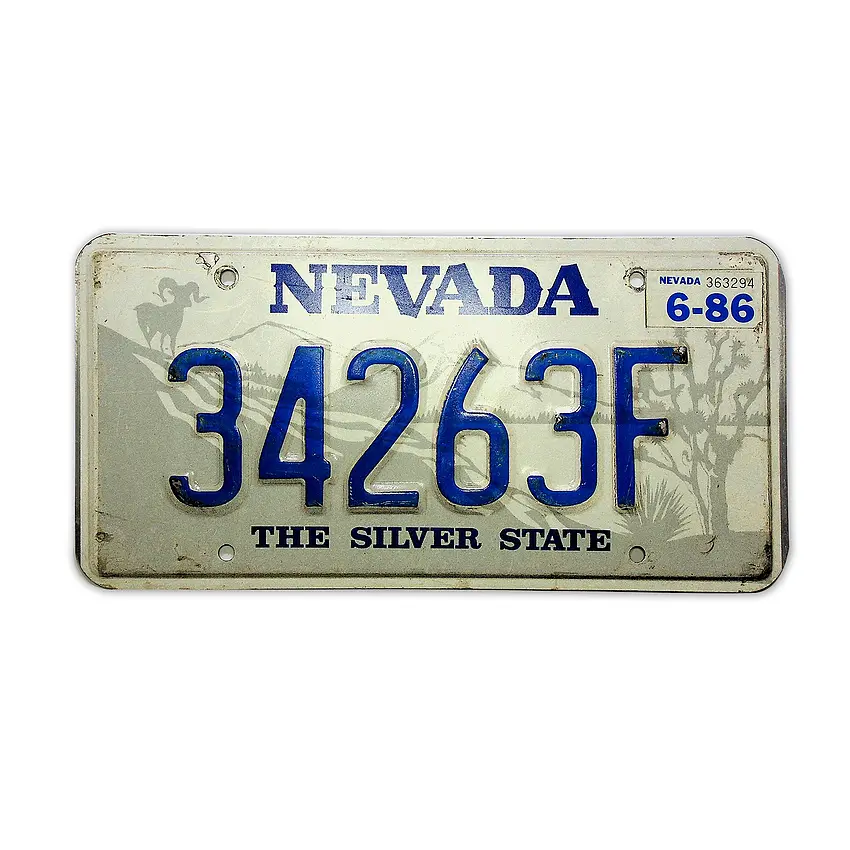 US Kennzeichen Nevada - original Nummernschild aus den USA