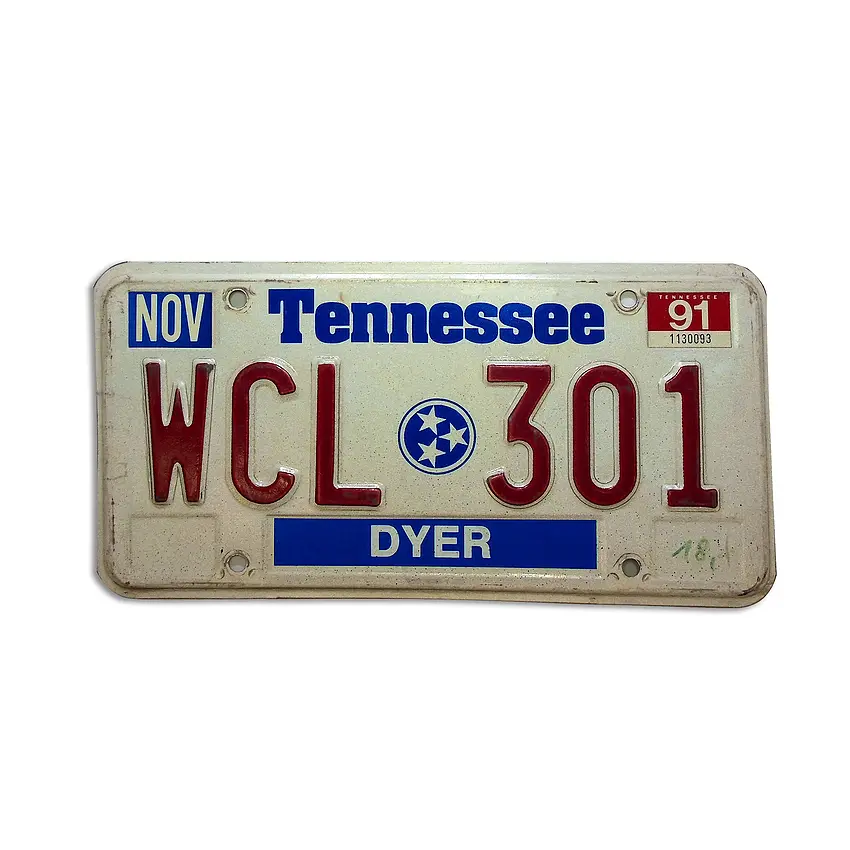 US- Kennzeichen Tennessee