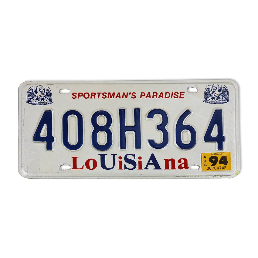 originales US Kennzeichen Louisiana Sportman's Paradise