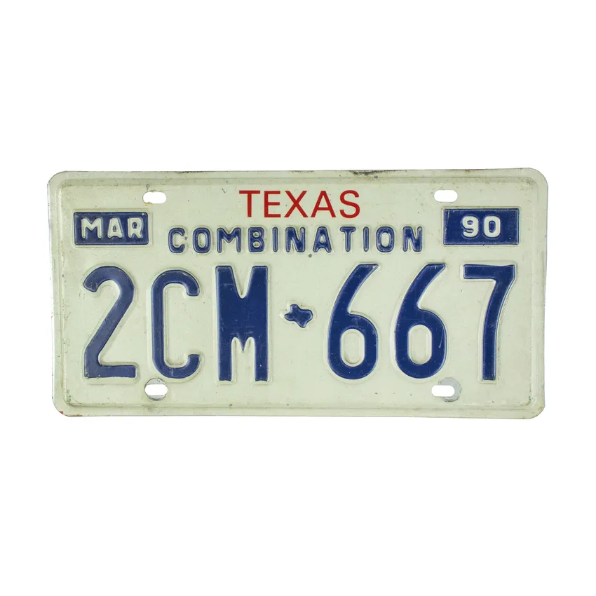 USA Nummernschild Texas - originales Kennzeichen