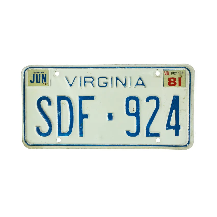 US Kennzeichen Virginia