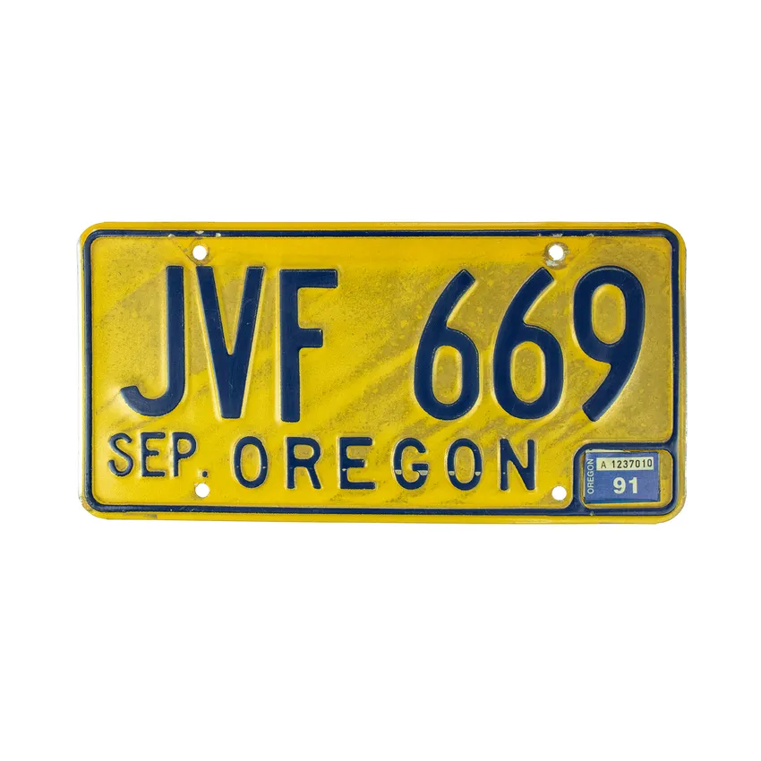 US Kennzeichen aus Oregon - original