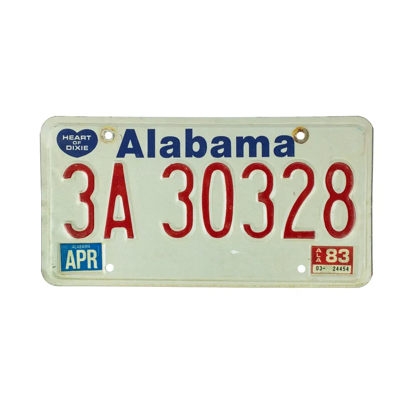US Kennzeichen Alabama - original
