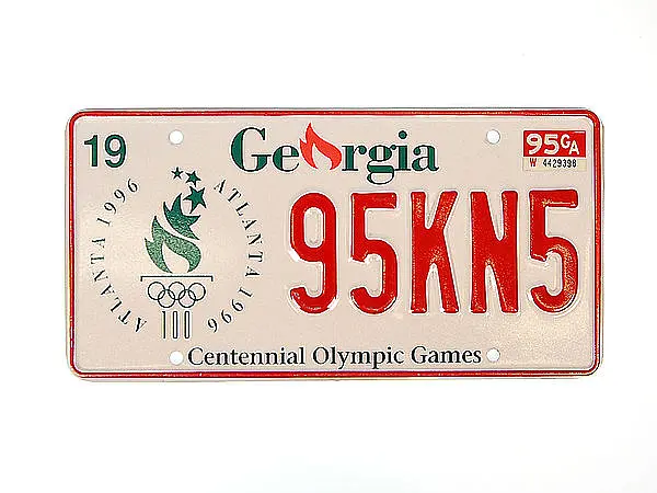 US - Nummernschild Georgia - Centennial Olympic Games