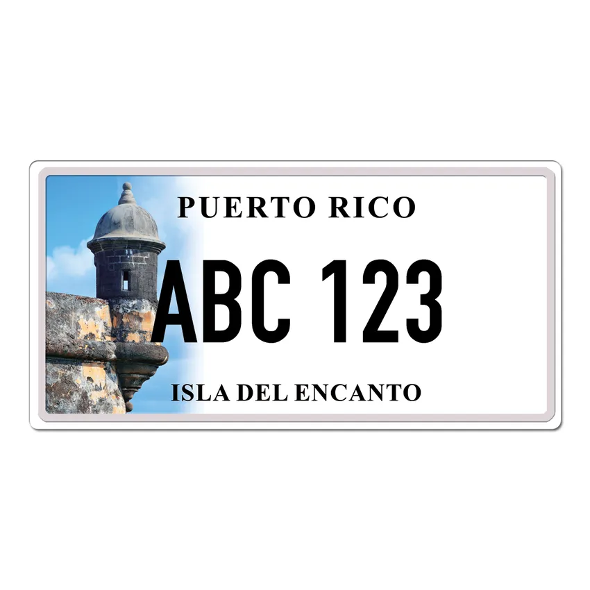 Puerto Rico Kennzeichen mit Wunschtext bedruckt 30 x 15 cm