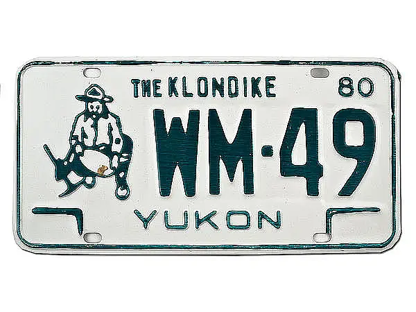 Kanadisches Kennzeichen Yukon