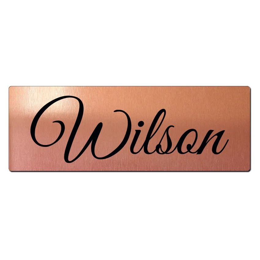 Schild für den Briefkasten - Simple - 10 x 3,5 cm