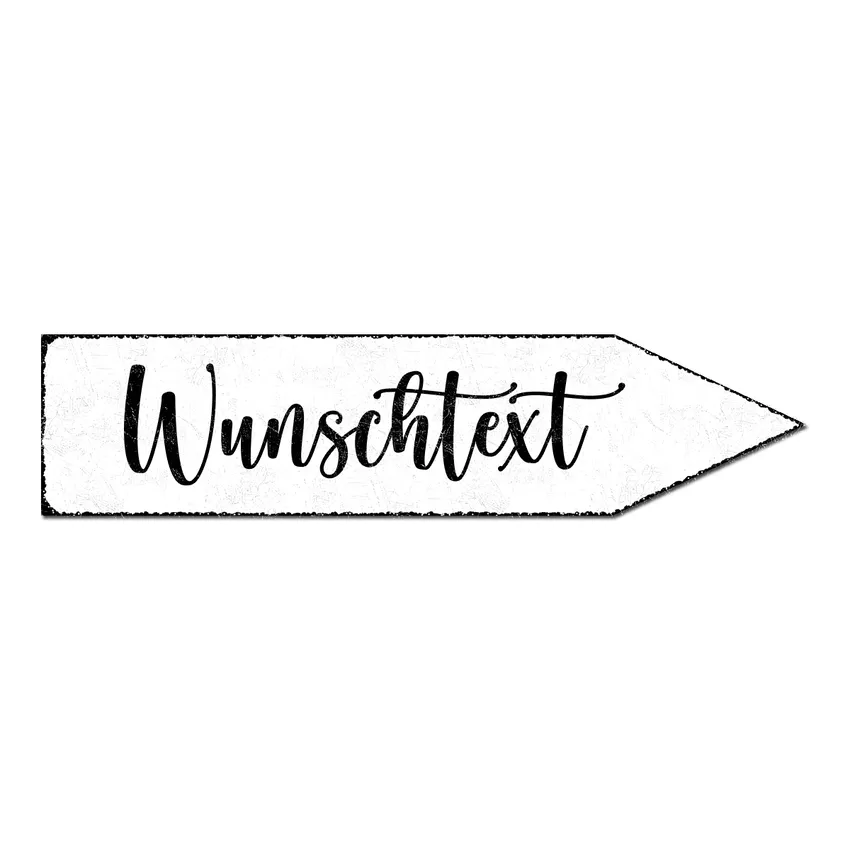 Hinweispfeil Hochzeit - 41,5 x 10 cm