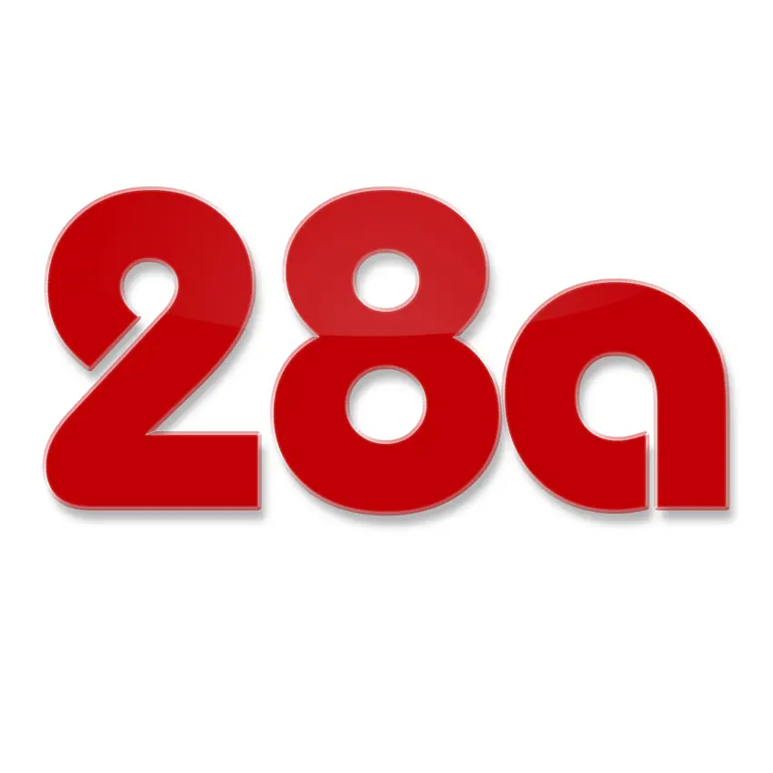 Hausnummeraus Acryl in vielen Farben - Höhe 19 cm - Design Bauhaus - dreistellig