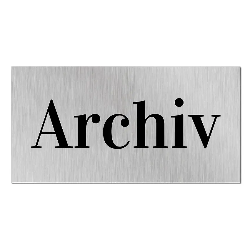 Schilder fürs Büro mit Wunschtext | 20 x 10 cm