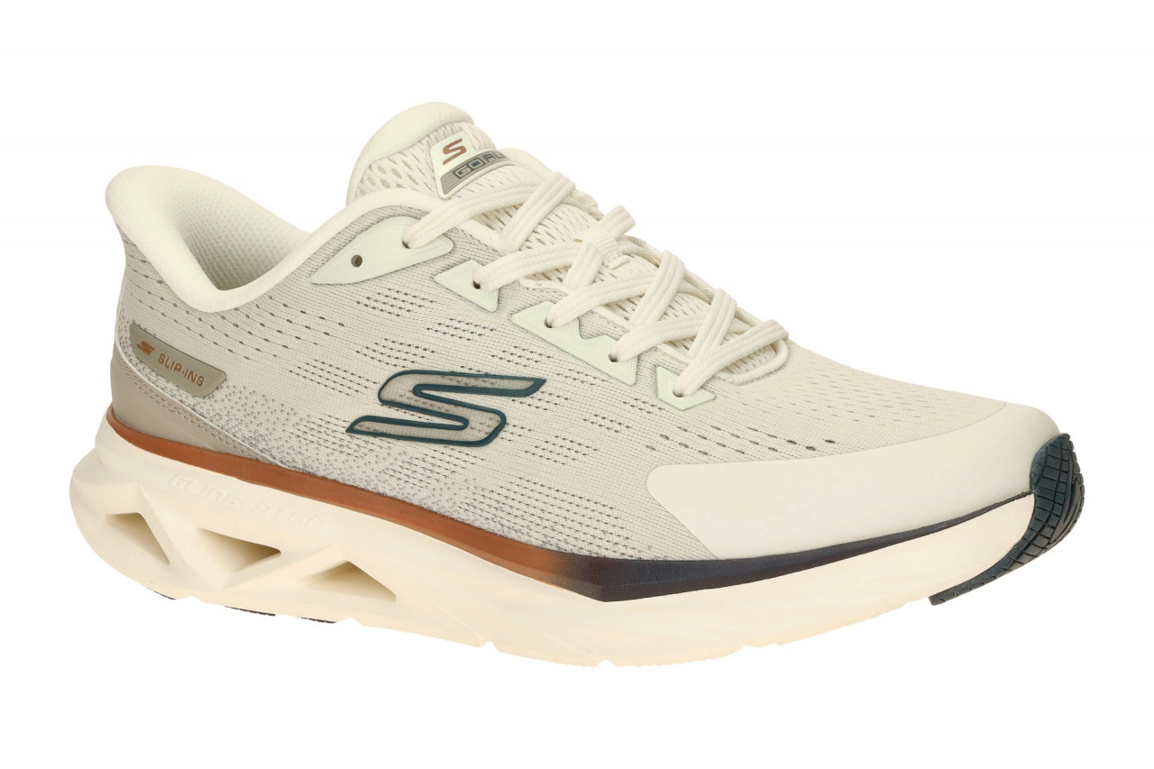 Skechers 221040 NAT Herrensport-Halbschuhe Beige Air Cooled GOGA MAT